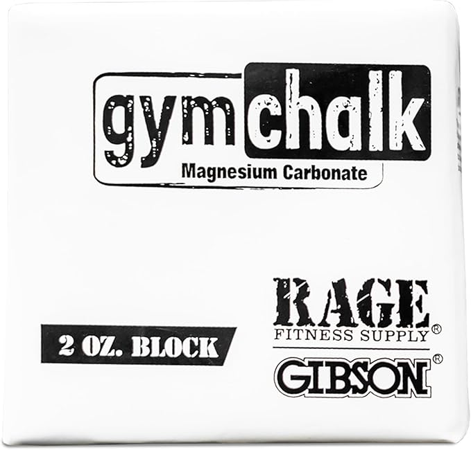 Gym Chalk Block (2oz), Magnesium Carbonate Athletic Chalk Block for Excellent Grip, Gym Workout Grip Chalk, Weightlifting, Gymnastics, Rock Climbing White
