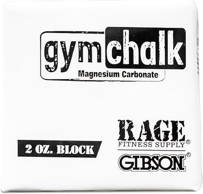 Gym Chalk Block (2oz), Magnesium Carbonate Athletic Chalk Block for Excellent Grip, Gym Workout Grip Chalk, Weightlifting, Gymnastics, Rock Climbing White