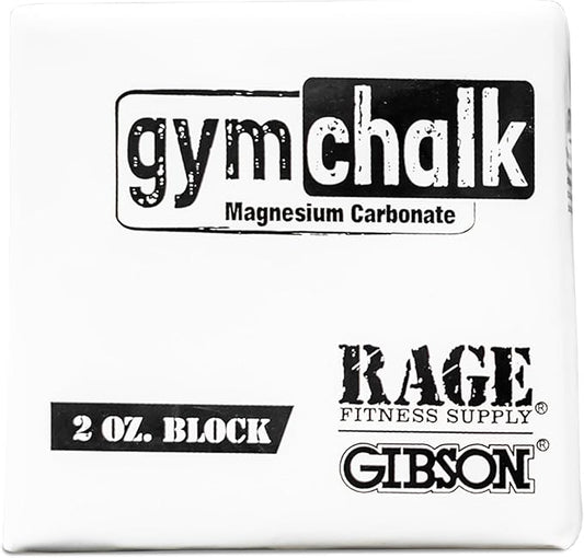 Gym Chalk Block (2oz), Magnesium Carbonate Athletic Chalk Block for Excellent Grip, Gym Workout Grip Chalk, Weightlifting, Gymnastics, Rock Climbing White