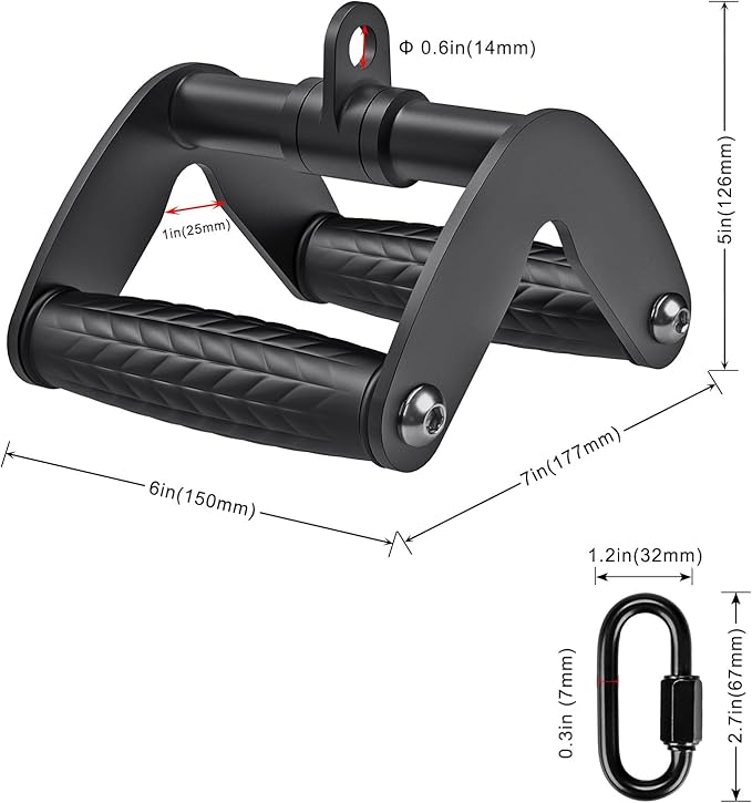 SELEWARE Tricep Rope Cable Machines Attachments for Gym, Heavy Duty Universal Tricep Pull Down Rope with Soft Rubber Ends for Home Gym Workout Biceps Back Shoulders