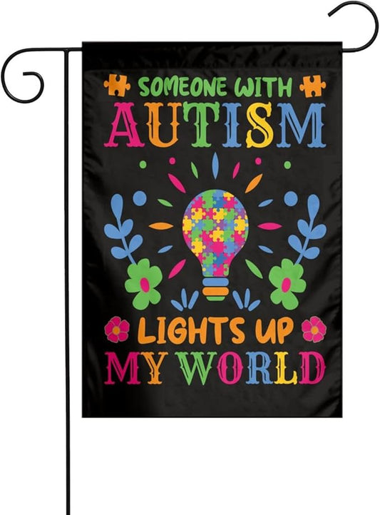 Autism Awareness Garden Flag 12 X 18 Inch Home Indoor & Outdoor Vertical Double-Sided Flags Yard House Farmhouse Sign For Home Garden Decoration