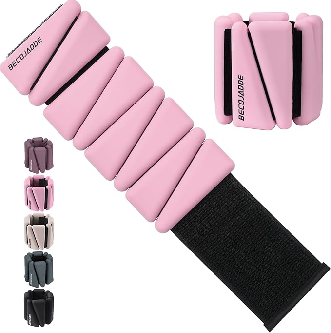 Ankle Weights Set of 2 (1 lb/2 lb/3 lb Each) Adjustable Wrist Weights for Women Men Wearable Arm Leg Weight for Pilates, Running, Walking, Workout, Yoga