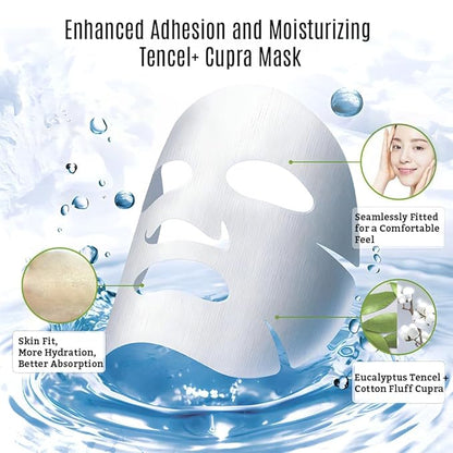 Leaders Mediu Amino Pore-Tight Facial Sheet Mask | Amino Acid Complex, Tea Tree Oil, Zinc PCA for Acne-Prone, Oily Skin, Minimizes Pores, Matte Finish (10 Sheets)