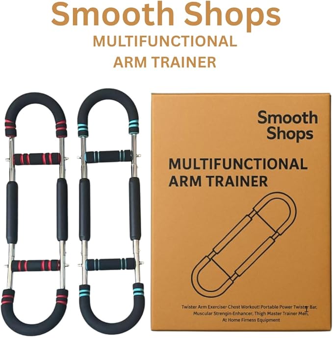 Smooth Shops® Twister Arm Trainer – Adjustable Resistance Chest Expander & Forearm Exerciser for Home Gym Fitness