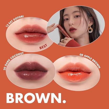 rom&nd Juicy Lasting Tint 28 BARE FIG, Vivid color, Juicy & Glossy Finish, Long-lasting, MLBB, moisturizing, Highly-Pigmented, Clear & Natural Makeup, Lip Tint for Daily Use, K-beauty, 5.5g / 0.2 oz