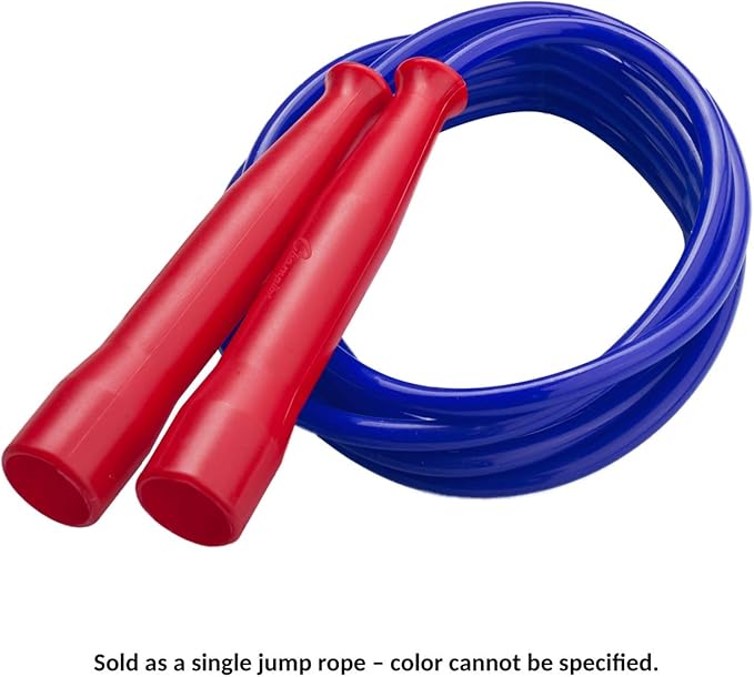 Champion Sports 7 Foot Licorice Jump Rope for Fitness, Assorted Colors - Speed Jump Ropes with Contoured Handles for Exercise, Cross Training, Boxing - Single Premium Skipping Rope for Kids, Adults