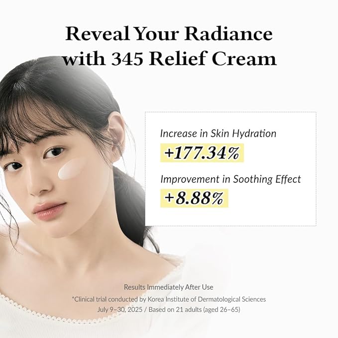 Dr.Althea 345 Relief Cream | Moisturizer for Soothing Recovery and Blemish Care with Tea Tree Leaf Water & Niacinamide | Korean Vegan Skin Care for All Skin Types, 1.69 Fl Oz (Ver.2 - Pack of 1)