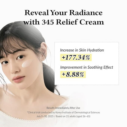 Dr.Althea 345 Relief Cream | Moisturizer for Soothing Recovery and Blemish Care with Tea Tree Leaf Water & Niacinamide | Korean Vegan Skin Care for All Skin Types, 1.69 Fl Oz (Ver.2 - Pack of 1)