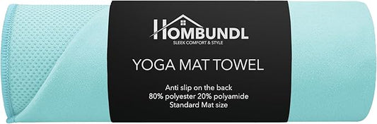 Yoga Mat Towel – Non-Slip, Sweat-Absorbent, Quick-Drying, Lightweight, and Machine Washable – Ideal for Bikram, Pilates, and Heated Workouts
