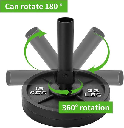 2 inch - Landmine Base Gym Equipment - T Bar Row Landmine Attachment For Barbell - Home or Small Spaces - T Bar Row Platform for Deadlift Squat Tricep Exercises