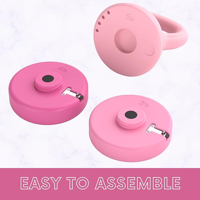 Polyfit Adjustable Kettlebell | 5 lb - 12 lb | Kettlebells Weights Set for Home Gym | Kettle Bell Sets for Women at Home