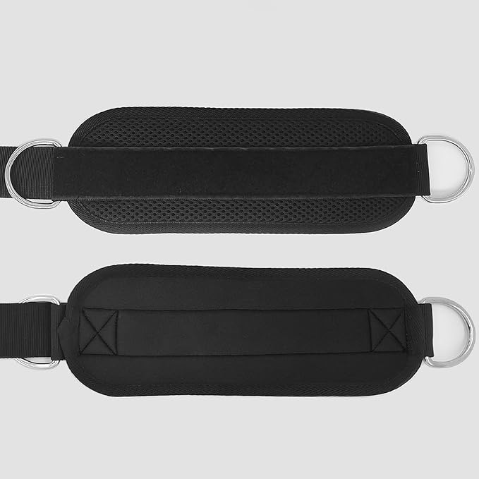Fitness Ankle Straps for Cable Machines, 2 Pack Comfortable Adjustable Padded Ankle Wrist Cuffs, Kickback Glute Workouts for Men Women, D-Ring Leg Straps with Neoprene Padding