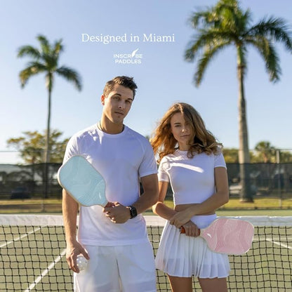 Inscribe Premium Pickleball Paddle – Lightweight, Durable Honeycomb Core, Vibrant Fiberglass Surface, Comfort Grip & Stylish Canvas Cover – Premium Pickleball Gear for Fun & Casual Play