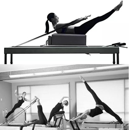 Pilates Double Loop Straps for Reformer,Fitness D-Ring Exercise Straps, Yoga Exercise Accessories for Home Gym Workout, 1 Pair Reformer Straps with Round Carabiner Clips