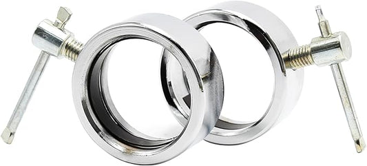 Olympic Barbell Spin-Lock Collars for 2" Olympic Bar Screw Clamps Hex Nut Anti-Slip Collars Dumbell Weight Lifting, Pack of 2 (C)