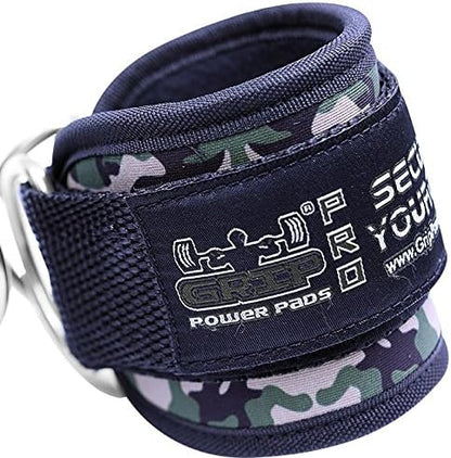 Ankle Straps for Cable Machines Double D-Ring Gym Adjustable Neoprene Premium Cuffs to Enhance Legs Abs & Glutes Kickbacks Workouts Leg Curls Extensions Booty Hip Abductors Exercise for Men & Women
