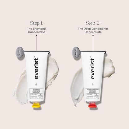 Everist The Haircare Essentials Duo, Shampoo & Deep Conditioner, Repairs Hair, Ideal for Sensitive Scalp, Hydrating and Smoothing, Plant-based, Color-safe, 3.4 fl oz Each, Tins