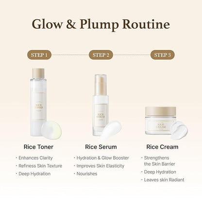 I'm from Rice Cream 1.76 Ounce, Rice Bran Essence with Ceramide, Glowing Look, Improves Moisture Skin Barrier, Deep Nourishment, Smooths and Evens Skin Tone, K-Beauty