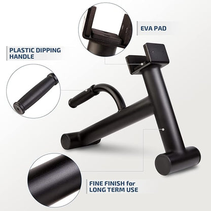Deadlift Jack Barbell Stand,Barbell Stand for Weight Training Home Gym Easily Unload and Load 600lbs Barbell Plates for Deadlift Exercise