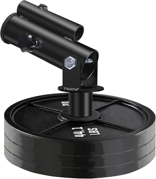 T Bar Row Landmine Attachment for 1" 2" Olympic Barbell Bars, 360° Swivel Landmine Base for Back or Full-Body Workout Home Gym Equipment