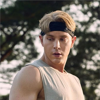 Non-Slip Headband (1 Pack) - Moisture Wicking Sports Sweatband for Men, Women & Youth - Athletic Workout Band for Running, Flag Football, Yoga, Tennis & Helmet Liner