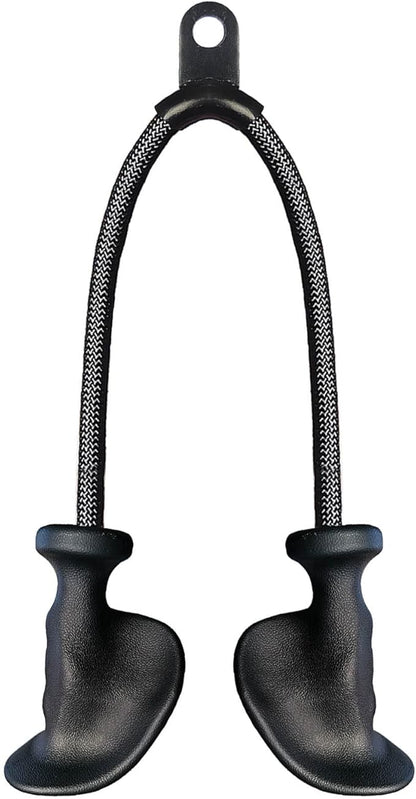 Ergonomic Tricep Rope Pulldown Attachments, Upgraded 27 32 40 & 47 Inch Extra Long Triceps Rope Cable Attachments for Gym, LAT Pull Down Bar for Cable Machine, Tricep Workout Cable Attachments