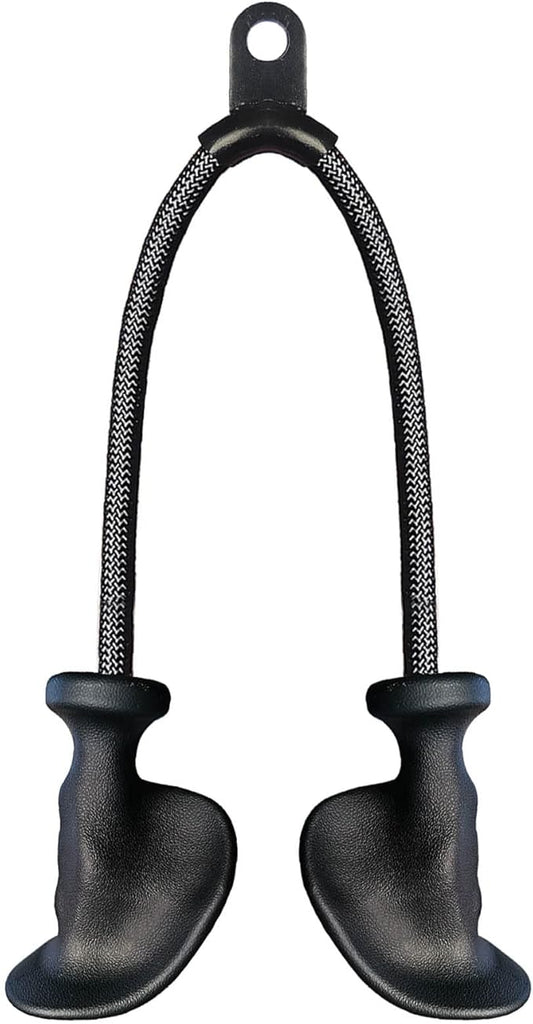 Ergonomic Tricep Rope Pulldown Attachments, Upgraded 27 32 40 & 47 Inch Extra Long Triceps Rope Cable Attachments for Gym, LAT Pull Down Bar for Cable Machine, Tricep Workout Cable Attachments