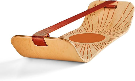 GIBBON SlackBoard - GiBoard Balance Board Kids & Adults - Slackline Balance Trainer - Slack Board Core Workout Equipment Home Gym Training - Standing Desk Exercise - Yoga, Agility, Pilates & More