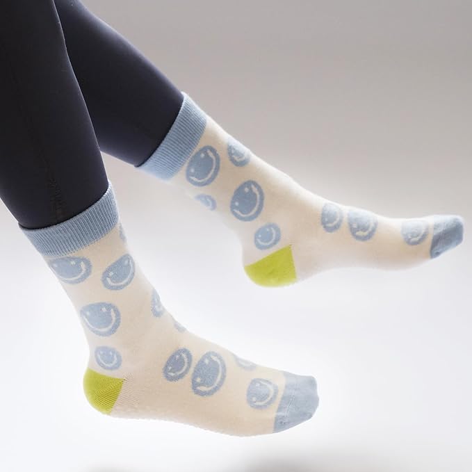 Grip Women Socks Pilates Yoga Socks Non Slip Barre Dance Hospital Running Cute Cotton Ankle Slipper Sock 3 Pairs