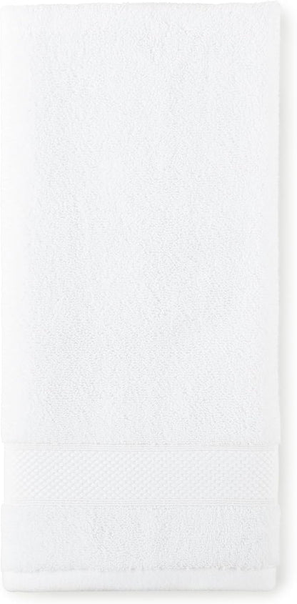 Peacock Alley Diamond 6 Piece Towel Set - Luxurious 100% Long-Staple Turkish Cotton - Soft, Absorbent & Fast Drying, White