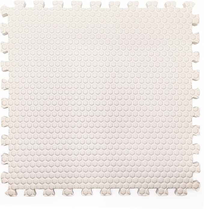 9 Tiles Interlocking Foam Mats 0.4inch Thickness Foam Floor Mats for Home Gym, Fitness, Exercise, Flooring Surface Protection EVA Foam Floor Padding with Border（Green）