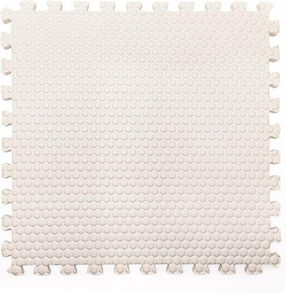 9 Tiles Interlocking Foam Mats 0.4inch Thickness Foam Floor Mats for Home Gym, Fitness, Exercise, Flooring Surface Protection EVA Foam Floor Padding with Border（Green）