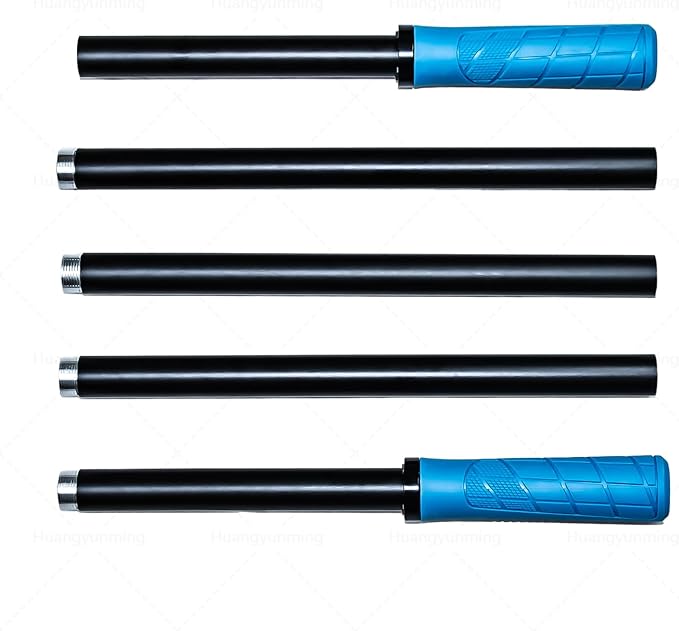 Yoga Stick 5 ft Sturdy Steel, Adjustable Stretching Stick for Mobility, Flexibility and Balance, Versatile Exercise Stick with 5 Steel Rods & rubber Handles