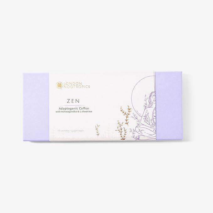 London Nootropics - Zen - Adaptogenic Mushroom Coffee with Ashwagandha & L-theanine - 12 Sachets
