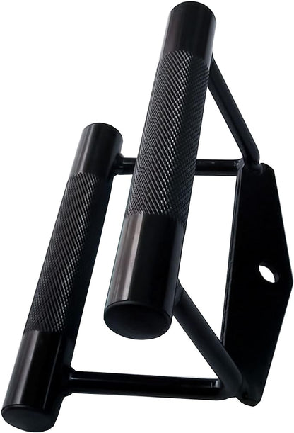 LAT Pull Down Bar, Strength Training Deluxe Single Double D Handle Tricep Rope, V-Shaped Rotating Straight Press Down Bar for Weight Workout, Cable Machine Accessories