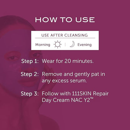 111SKIN Rose Gold Brightening Facial Treatment Mask | Fragrance Free | The Ultimate Pre-Event Mask | For Hydration & Radiance | Set of 5 (1.01 oz each)