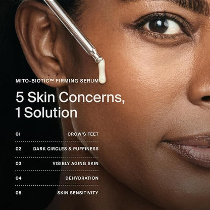 Timeline Mito-Biotic™ Travel Size Firming Serum Anti-Aging Treatment With Antioxidants - Lifting, Brightening, Hydrating & Wrinkle Reducing For All Skin Types - .5mL
