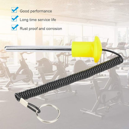 Alomejor Weight Stack Pin for Gym Equipment, Stainless Steel, Yellow