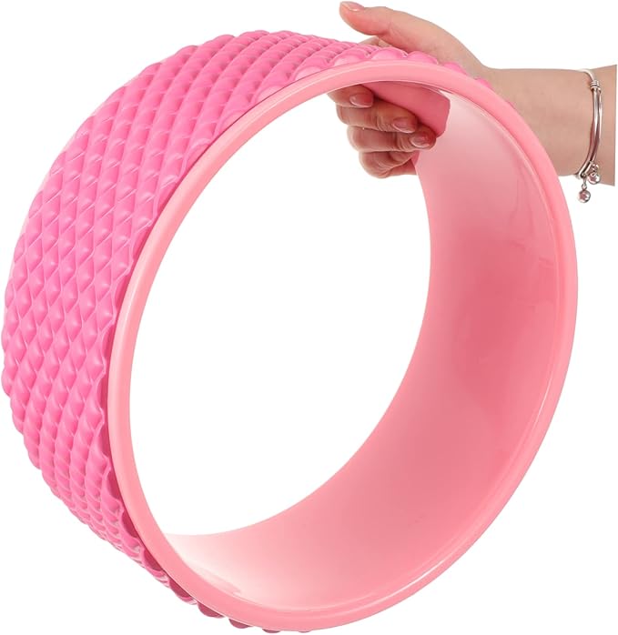 Yoga Wheel for Back Pain Relief Sturdy Foam Roller for Stretching and Massage 1 Piece Yoga Training Wheel for Fitness and Flexibility