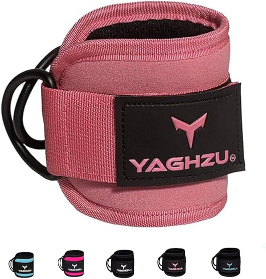 Ankle Straps for Cable Machines Women - Adjustable Gym Ankle Strap for Cable Machine, Neoprene Padded Cable Straps, Durable Leg Strap with Cable Cuff, Glute Kickback Ankle Strap with D Rings