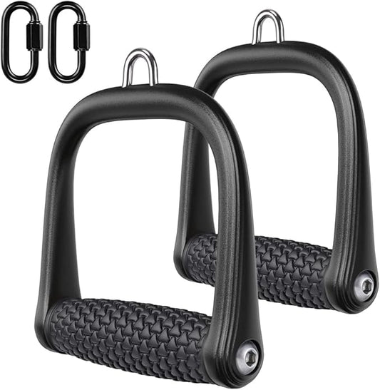 BeneLabel D Handle Cable Attachment, Cable Attachments for Gym, Non-Slip and Comfortable Grip, Solid Aluminum Alloy Handle, Suitable for Home and Gym