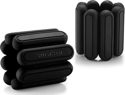 STONESAM Adjustable Wrist & Ankle Weight-Set of 2 (1lb), Wearable Wrist Bracelets for Yoga, Dance, Barre, Pilates, Exercises, Cardio, Aerobics, Walking