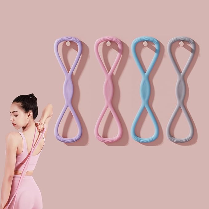 Figure 8 Resistance Band, Resistance Bands for Working Out, Arm Exercise Band for Women, Resistance Bands for Arms Back Stretch Training