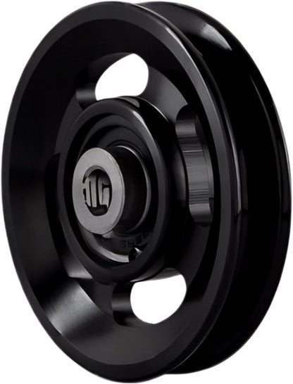 Pulley system for home gym, Aluminum GYM Pulley Wheel Universal Aluminum Alloy Bearing Pulley Wheel for Cable Machine Gym Equipment Part Garage Door