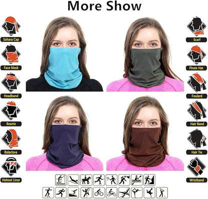Headband Neck Gaiter Head Wrap Headwear Face Mask Magic Scarf Bandana for Men and Women