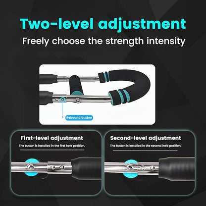 Twister Arm Trainer, Adjustable Arm & Chest Trainer for Men, Portable Twister Exerciser with Resistance Bands - Home Gym Equipment, Strength Training Tool for Upper Body Workout