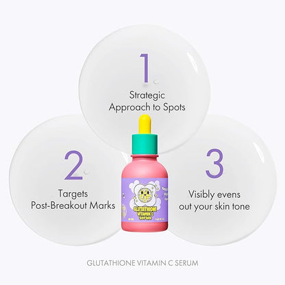 Glutathione Vitamin C Serum 50ml - Step-by-Step Discoloration Correcting Serum with Hyaluronic Acid & Niacinamide - Moisturizing & Hydrating K Beauty Skin Care (1.69 fl oz)