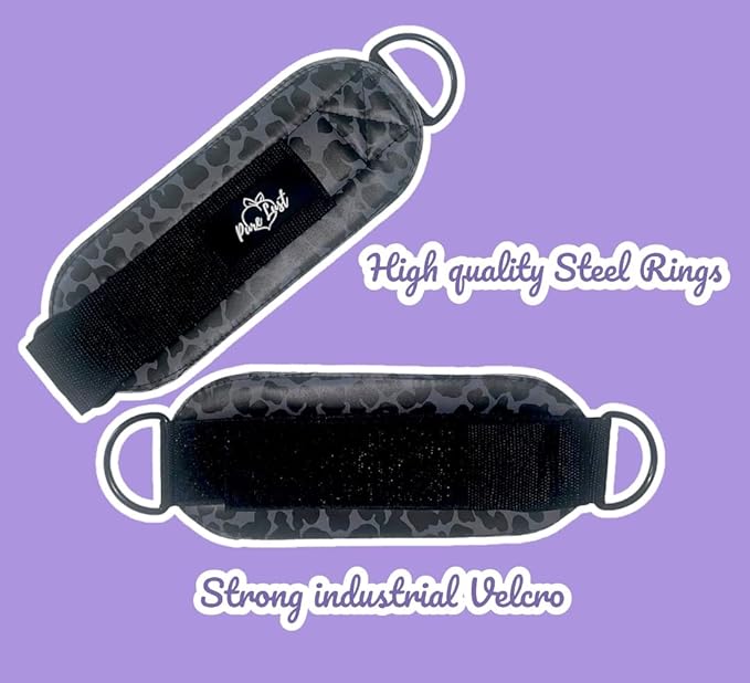 Pure Lust Ankle Straps, Ankle Cuffs, Cable Cuffs, Cable Ankle Straps, Cable Machine Attachment, Gym Accessories, Pair