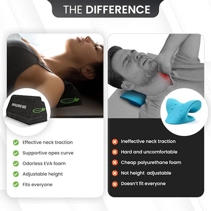Cervical Orthotic Traction Block, Firm, Spinal & Neck Alignment, Cervical Traction Device & Neck Stretcher
