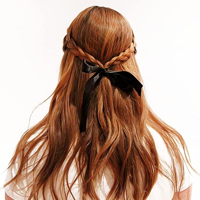 1" Width x 50 Yards Satin Fabric Ribbon, Black Ribbon Perfect for DIY Bows, Swags, Gift Wrapping, Craft, Flower Bouquet，Christmas and Halloween Party Decoration